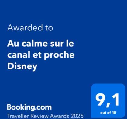 Vaires-sur-Marne Au Calme Sur Le Canal Et Proche Disney מראה חיצוני תמונה